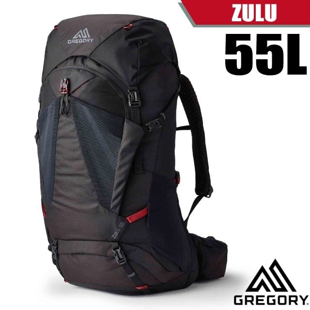 【GREGORY】 Zulu 55 專業健行登山背包(55L_FreeFloat系統)145293-0662R 火山黑✿30E010